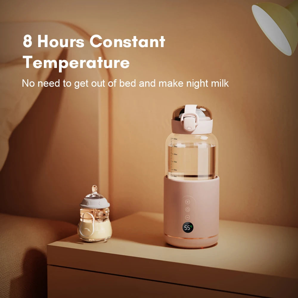 Portable Electric Baby Bottle Warmer USB Charge 300ML Outdoor Dissolve Formula Milk Instant Travel Portable Water Warmer Heater