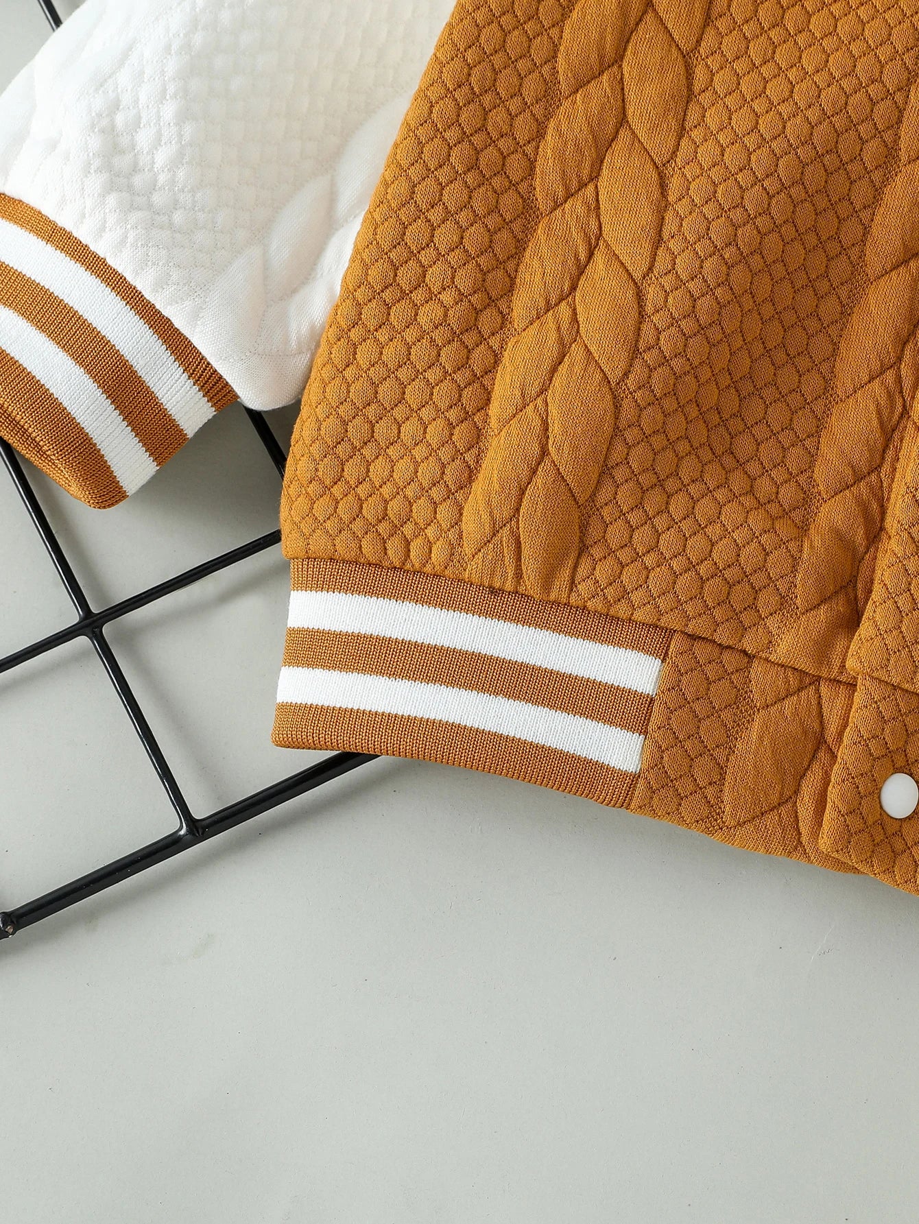 Baby Boy Baseball Jackets Toddler Letter Pattern Contrast Color Long Sleeve Buttons Front Coat Autumn Winter Outerwear 1-3Y