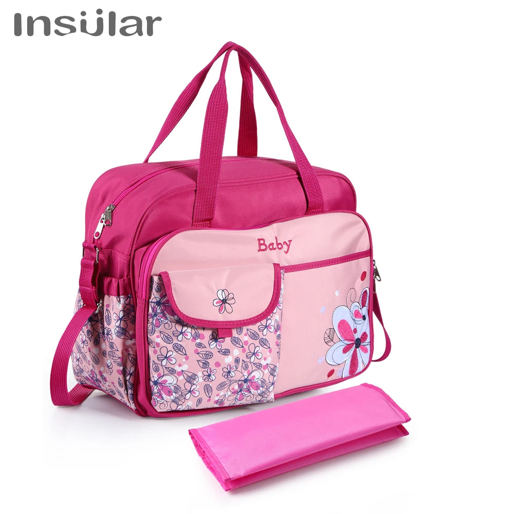 New Mommy Changing Bag Lovely Multicolored Baby Diaper Bag Large Capacity Fashion Mother's Maternity Bag Baby Stroller Nappy Bag