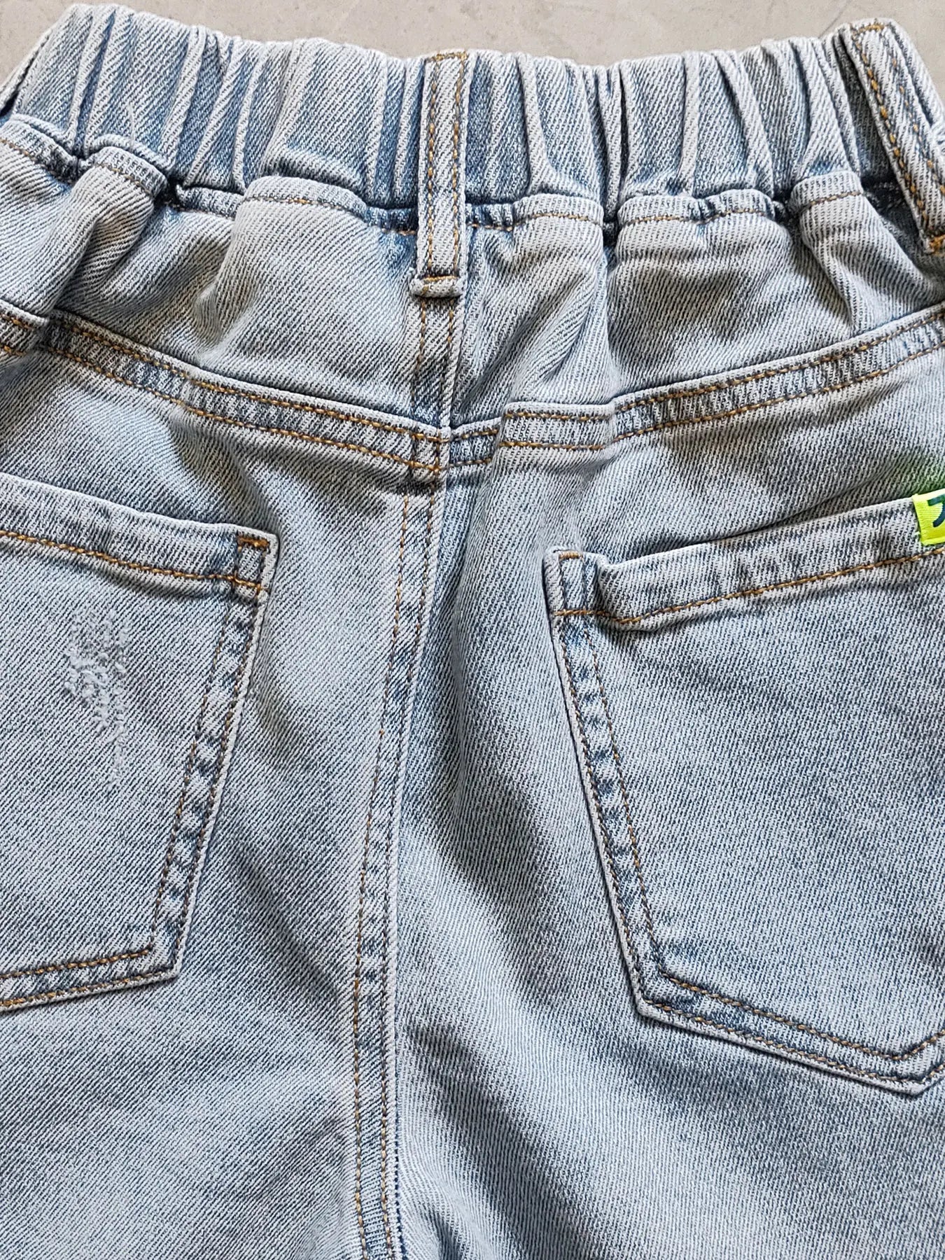 5093 casual  soft denim shorts  summer kids boys  shorts jeans loose 60%-70% length