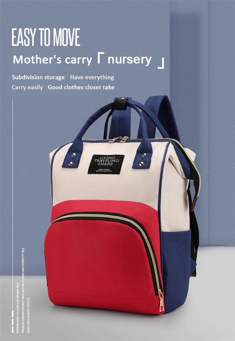 1 portable multi-functional mommy bag, diaper bag, backpack, fashion mommy bag