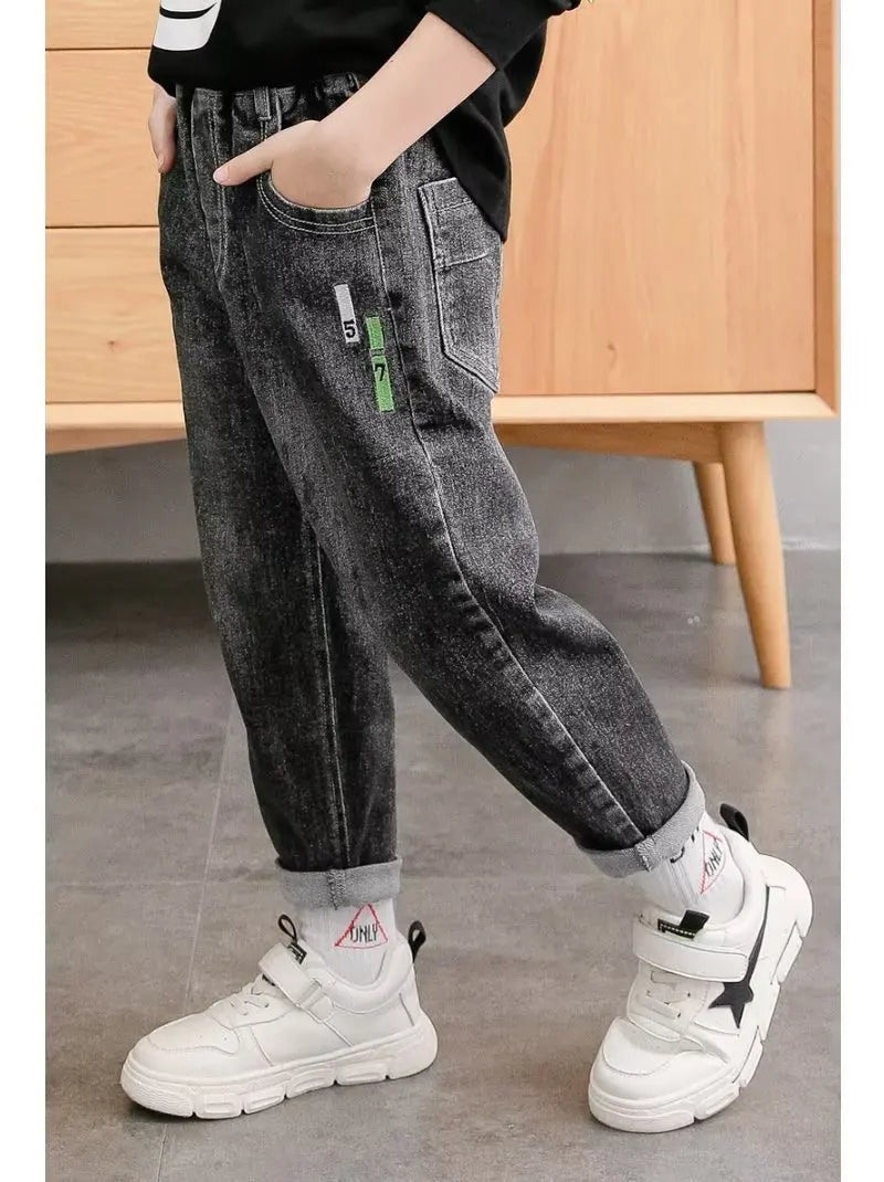 Big Boy Trousers Jeans For Boys Summer Clothes Children's Clothing From 11 To 12 Years Kids Pants Boy's Child Teenager Clothing