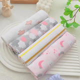 4pcs/pack 100% Cotton Receiving Baby Blanket Newborn 76x76cm Baby Bedsheet Supersoft Flannel Diapers New Born Blanket Swaddle