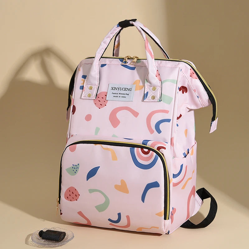 Spot portable mommy bag mother and baby bag, multi-functional shoulder large capacity portable baby bag diaper bag