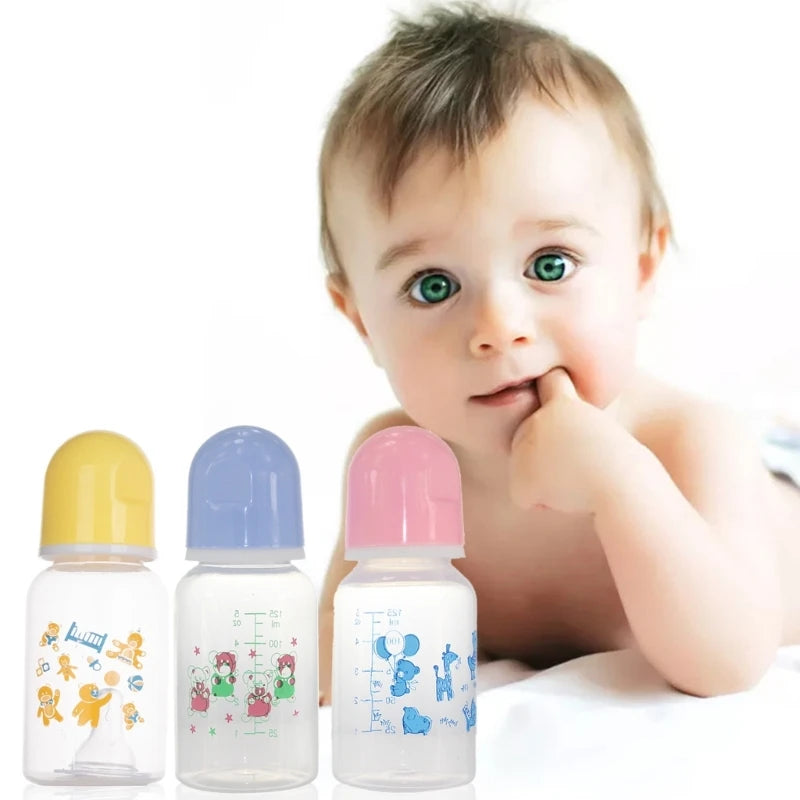 Portable Feeding Nursing Bottle BPA Free Safe Infant Nursing Nipple Care Feeder Fruit Juice Milk Bottles PP- Plastics