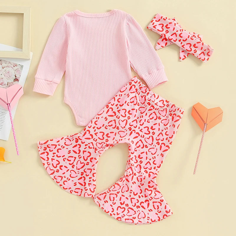 Toddler Girls Winter Clothes Set Long Sleeve Hooded Sweatshirt Tops Floral Print Pants Headband 3Pcs Outfit Set for Fall