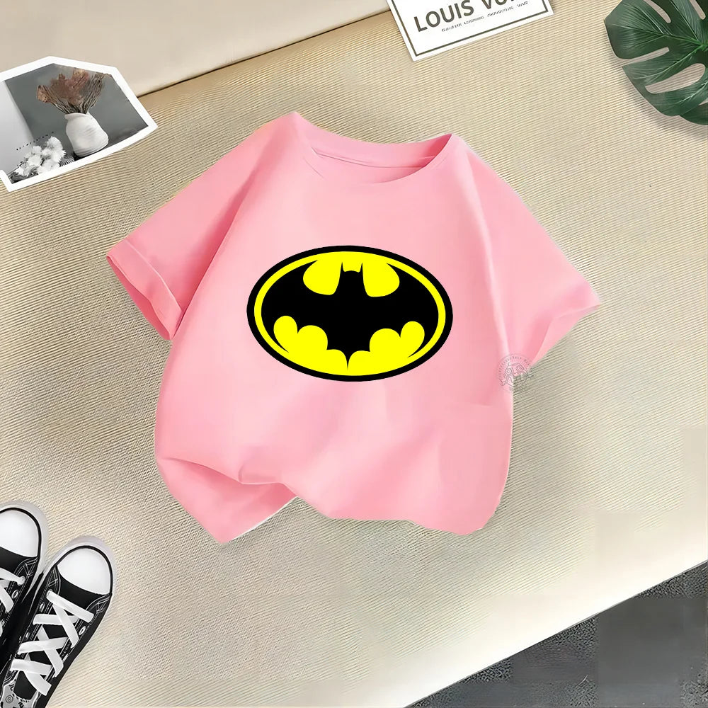 Cartoon Summer clothing Casual cotton T-shirt Super Heroes Boys Girls comfortable cotton T-shirt crewneck short-sleeved top