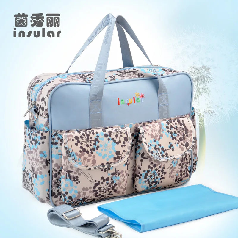 Insular Mummy Large Capacity Diaper Stroller Bag Waterproof Outdoor Travel Diaper Maternity Bag Baby Nappy Travel Changing Bags