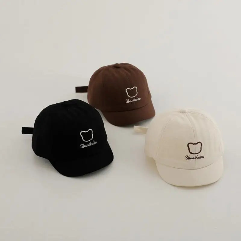 New Fashion Baby Letter Peaked Caps Kids Embroidery Baseball Cap Girl Sunscreen Hat Children Cotton Hip Hop Hats Boy Casual Hat