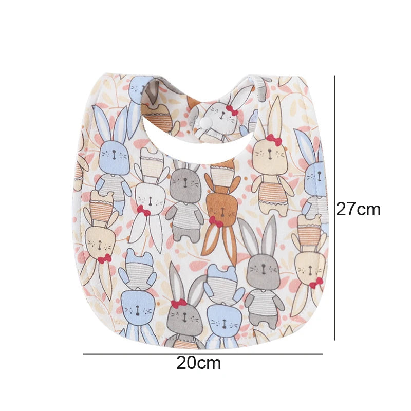 4Pcs Baby Bibs Burp Clothes Cotton Newborn Bibs for Girls Boys Baby Stuff Infant Accessories Toddler Saliva Towels Baby Care