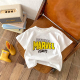 Hot Selling Cartoon Baby Boy And Girl T-shirts In 2024 Summer Round Neck Loose Short Sleeves Spider Man Printed Fashion Top