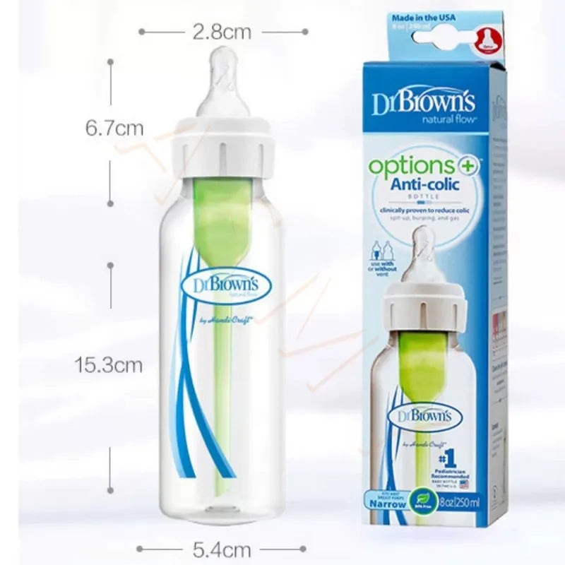 Dr. Brown's newborn baby bottle / 60ML 120ML  250ML  / Standard mouth PP milk bottle