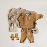 2022 Spring Fashion Baby Clothing Baby Girl Boy Clothes Set Newborn Sweatshirt + Pants Kids Suit Outfit Costume Sets Accessories