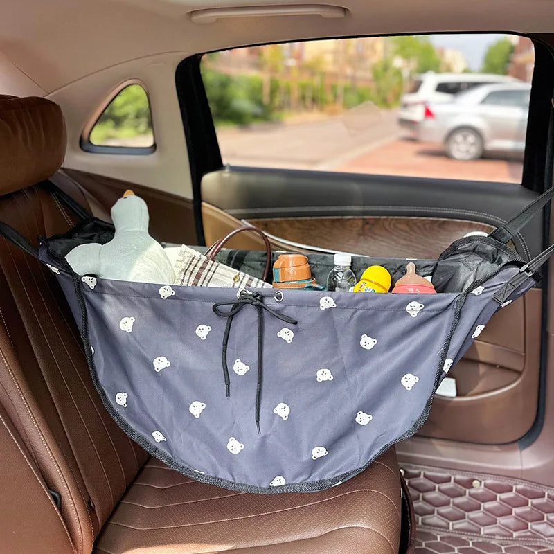 Portable Mommy Bag  Large Capacity Hanging Car Seat Back Storage Bag Stroller Baby Items Organizer String Travel Bag for Mom