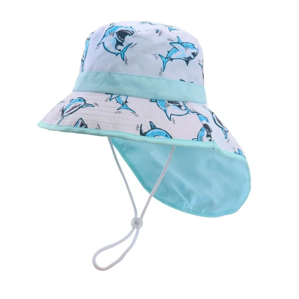 New 2022 Spring Summer Cotton Baby Sun Hat for Girls Boys Baby Bucket Hat Outdoor Children Fisherman Hat UV Protection Beach