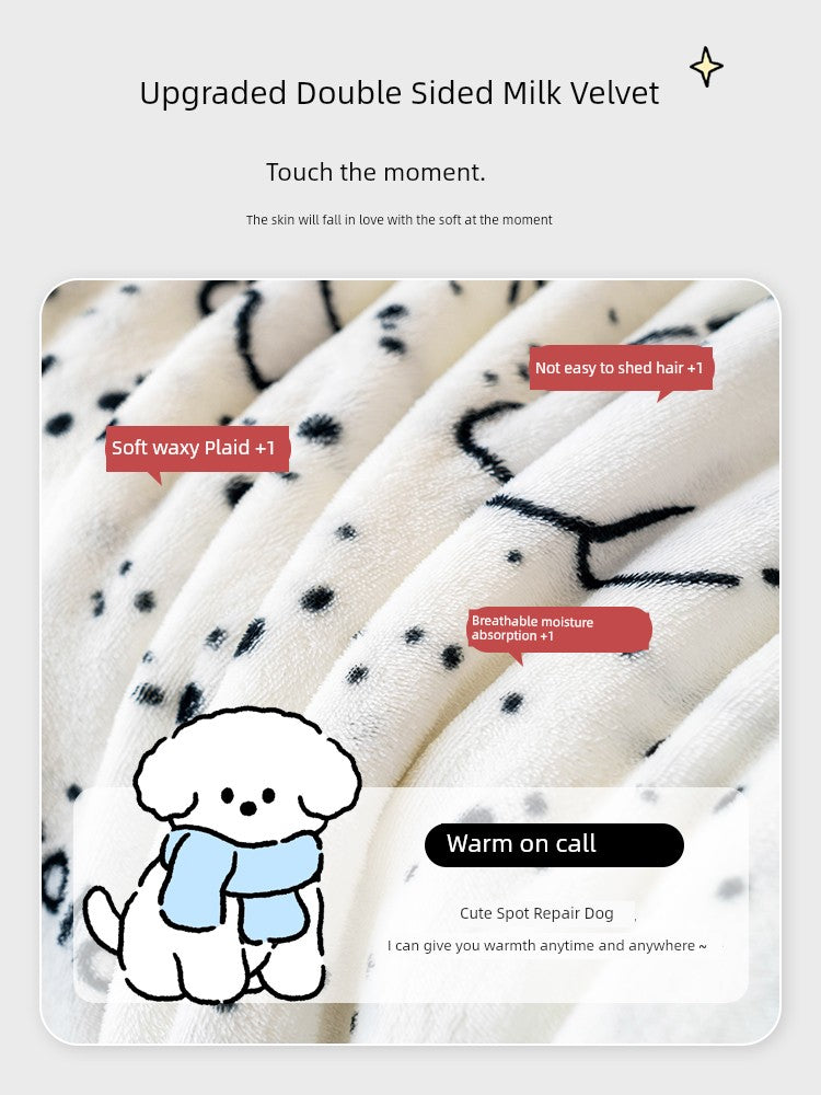 Office Nap Wool Blanket Lunch Break Shawl Flannel Multifunctional Towel Blanket All Year Round Air Conditioning Blanket Cartoon Fall and Winter