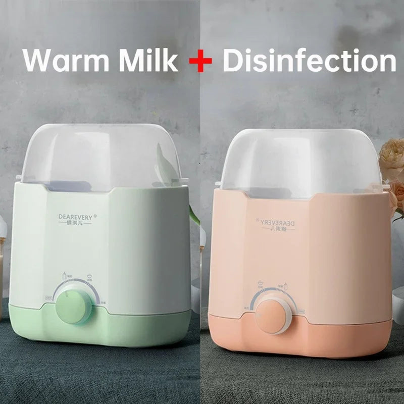 Warm Milk Disinfector 2-in-1 Constant Temperature Multifunctional Warm Milk Device Automatic Heating and Thawing Steam Type