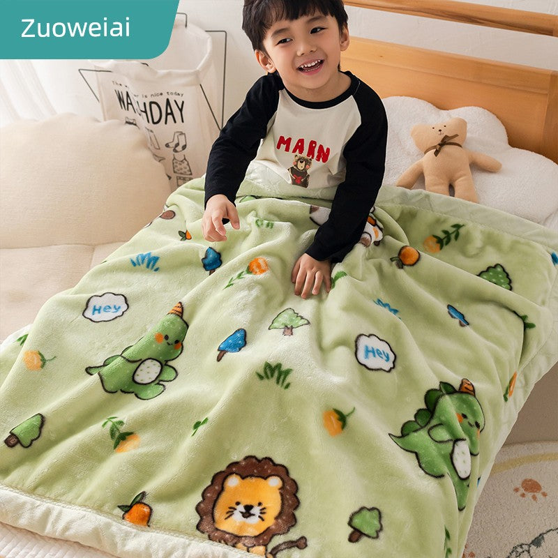 Raschel Winter Kindergarten Student Duvet Small Blanket