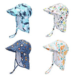 New Panama Summer Baby Bucket Hat for Boys Girls Cartoon Breathable Mesh Children's Beach Shawl Sun Hat Kids UV Protection Cap