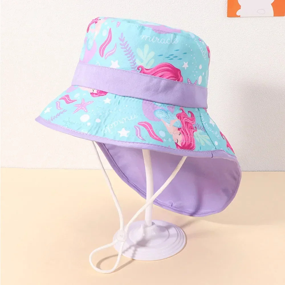 New 2022 Spring Summer Cotton Baby Sun Hat for Girls Boys Baby Bucket Hat Outdoor Children Fisherman Hat UV Protection Beach