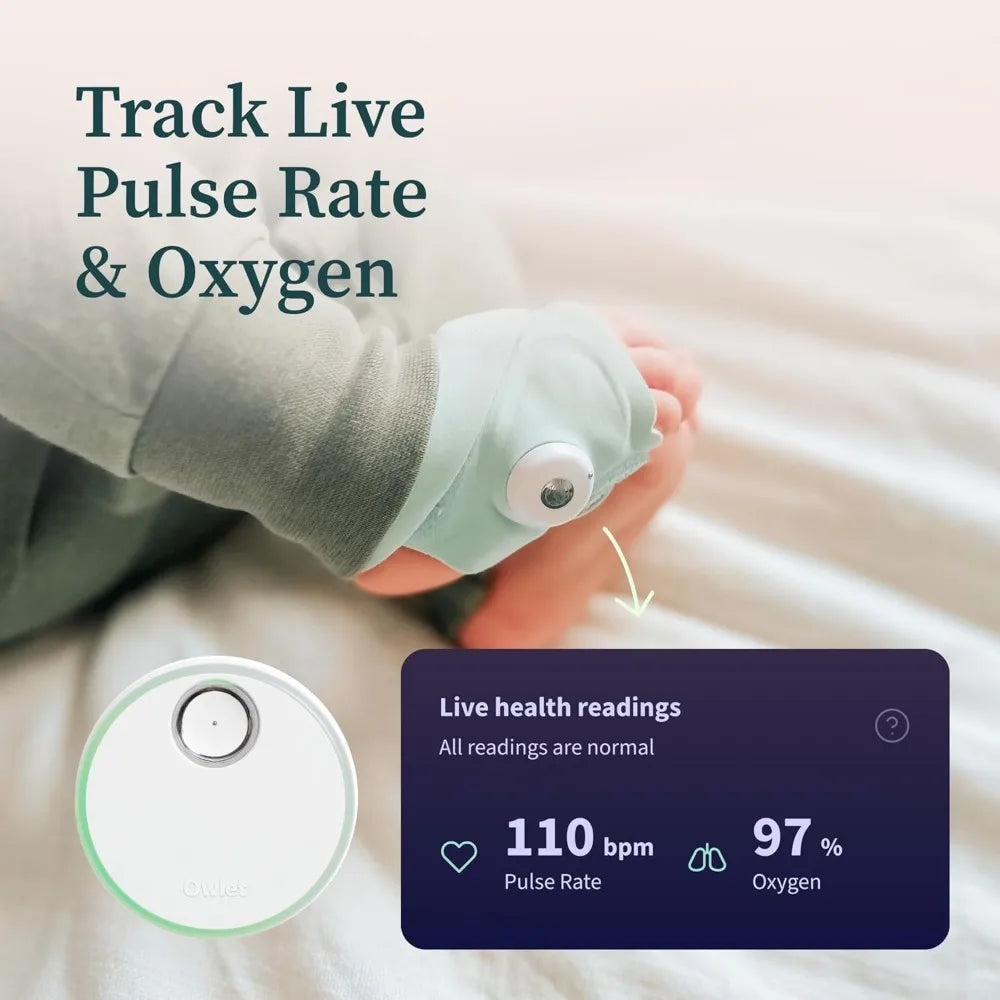 Dream Duo Smart Baby Monitor: FDA-Cleared Dream Sock® plus Owlet Cam 2- Tracks & Notifies for Pulse Rate