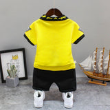 Baby Little Boy's Clothing Set Summer White Black Children Kid's Sport Suit Toddler Boys Girls Formal Clothes Sets Kids Clothes