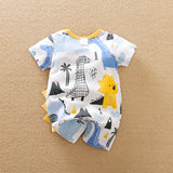 Short Sleeve Print Baby Boys Girls Clothing Cartoon Dinosaur Printed Clothes 0-18 months Newborn Baby Newborn Summer Spring Cool