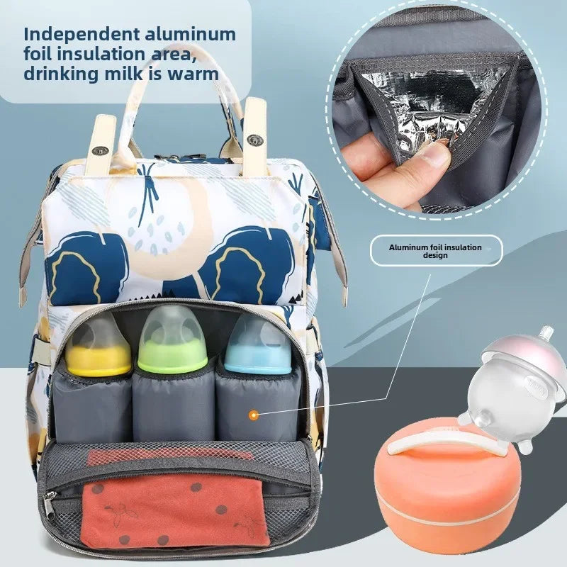 Large Capacity Baby Diaper Bag Waterproof Portable Backpack Outdoor Travel Mother and Pregnant Woman Bag