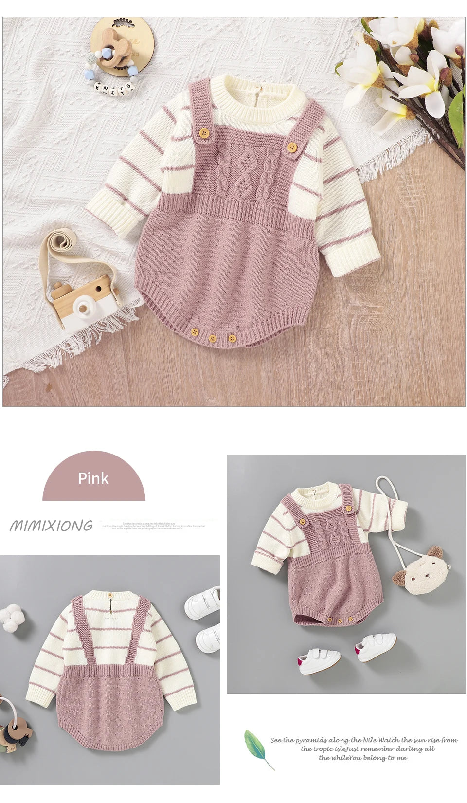 Baby Bodysuits Long Sleeve Spring Autumn Outwear Newborn Boy Girl Knitted Onesie Winter One Pieces Toddler Infant Unisex Clothes