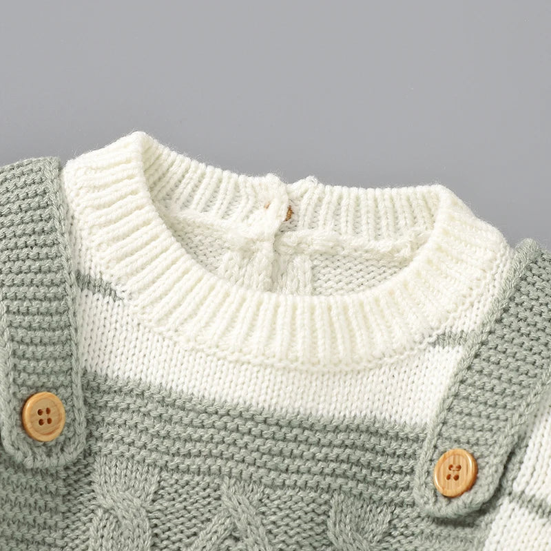 Baby Bodysuits Long Sleeve Spring Autumn Outwear Newborn Boy Girl Knitted Onesie Winter One Pieces Toddler Infant Unisex Clothes