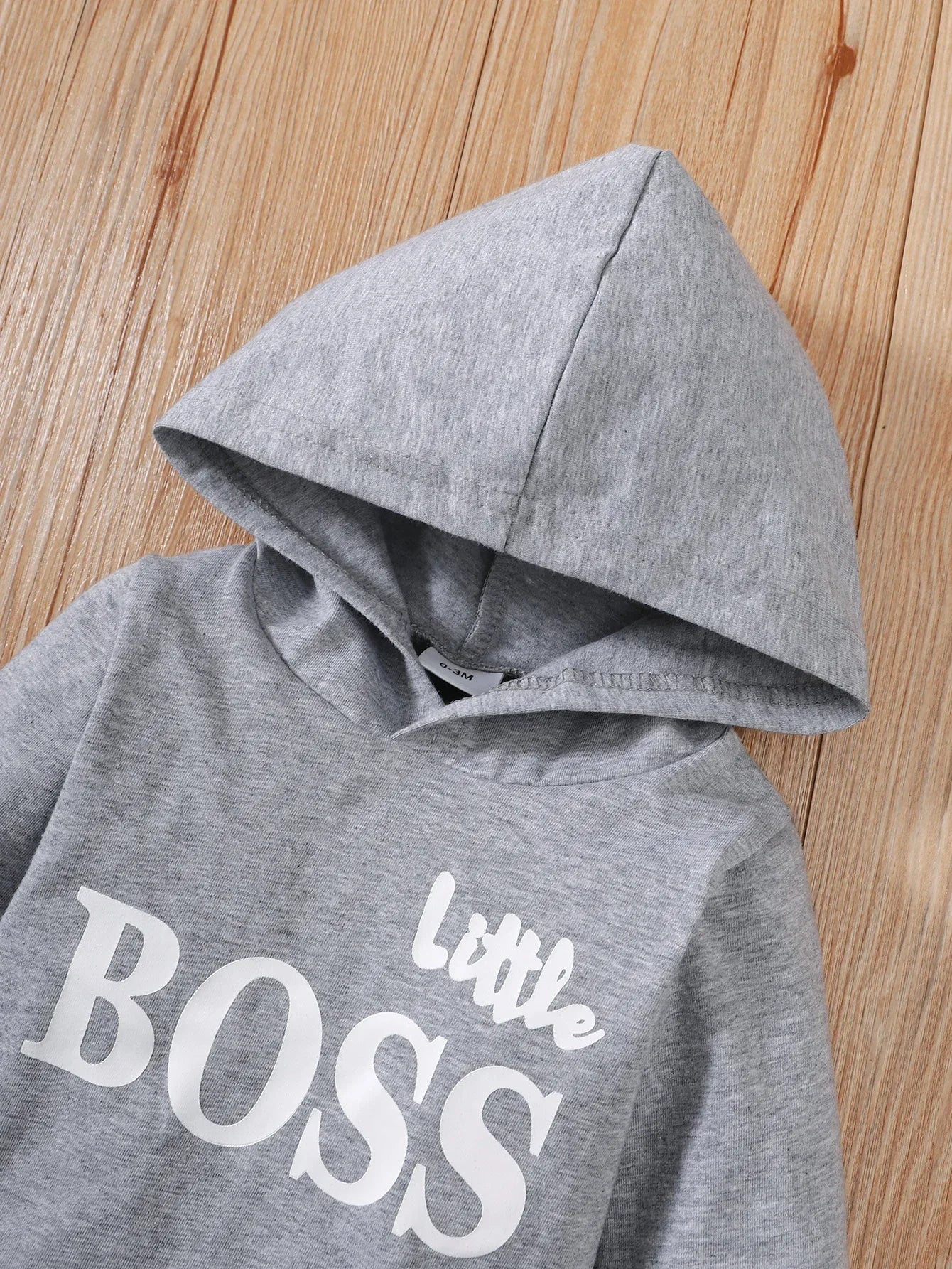 Winter   Newborn  Infant   0-24M  Baby   Boy   Long   Sleeves   Cotton   Hooded   Letter    Fashion    Baby   Hoodies   Clothing