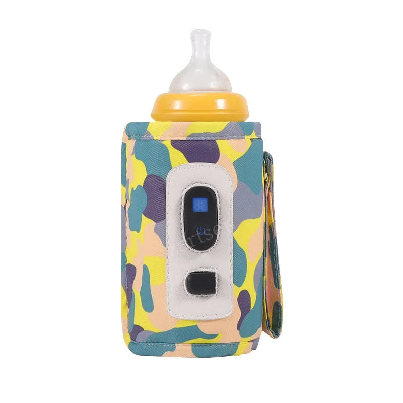 Portable Baby Milk Warmer Guardian Travel Digital Display Nursing Bottle USB Baby Bottle Hot Bag Universal Heater