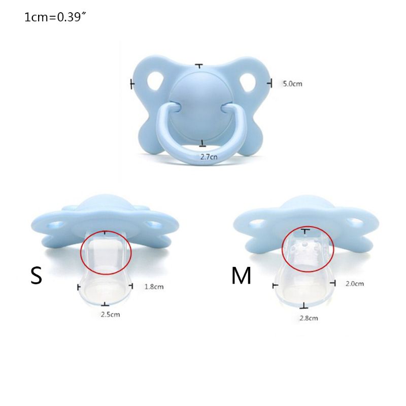 Silicone Pacifier Newborn Pacifiers Infant Teether Teething Pain Soothing Toy Safety Food Grade Teething  Toys