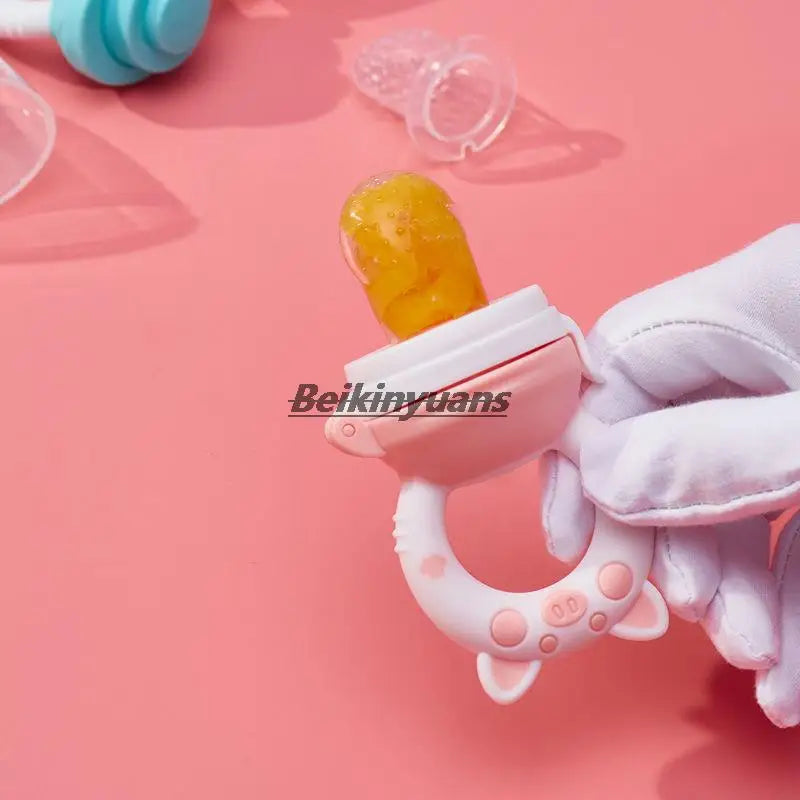 Baby Nipple bottle bite teeth toddler fruits vegetables bag tools baby nipple pacifier buckle enjoyed artifact newborn pacifier