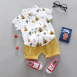 Fashion Baby Boy's Suit Summer Casual Clothes Set Top Shorts 2PCS Baby Clothing Set For Boys Infant Suits Kids Clothes