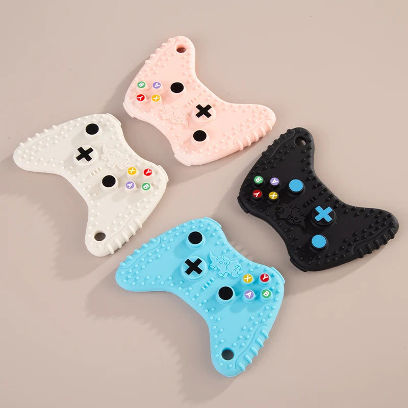 Creative Silicone Baby Teething Toys Remote Control Game Controller Silicone Teething Toy for Babies 6-12 Months Gifts