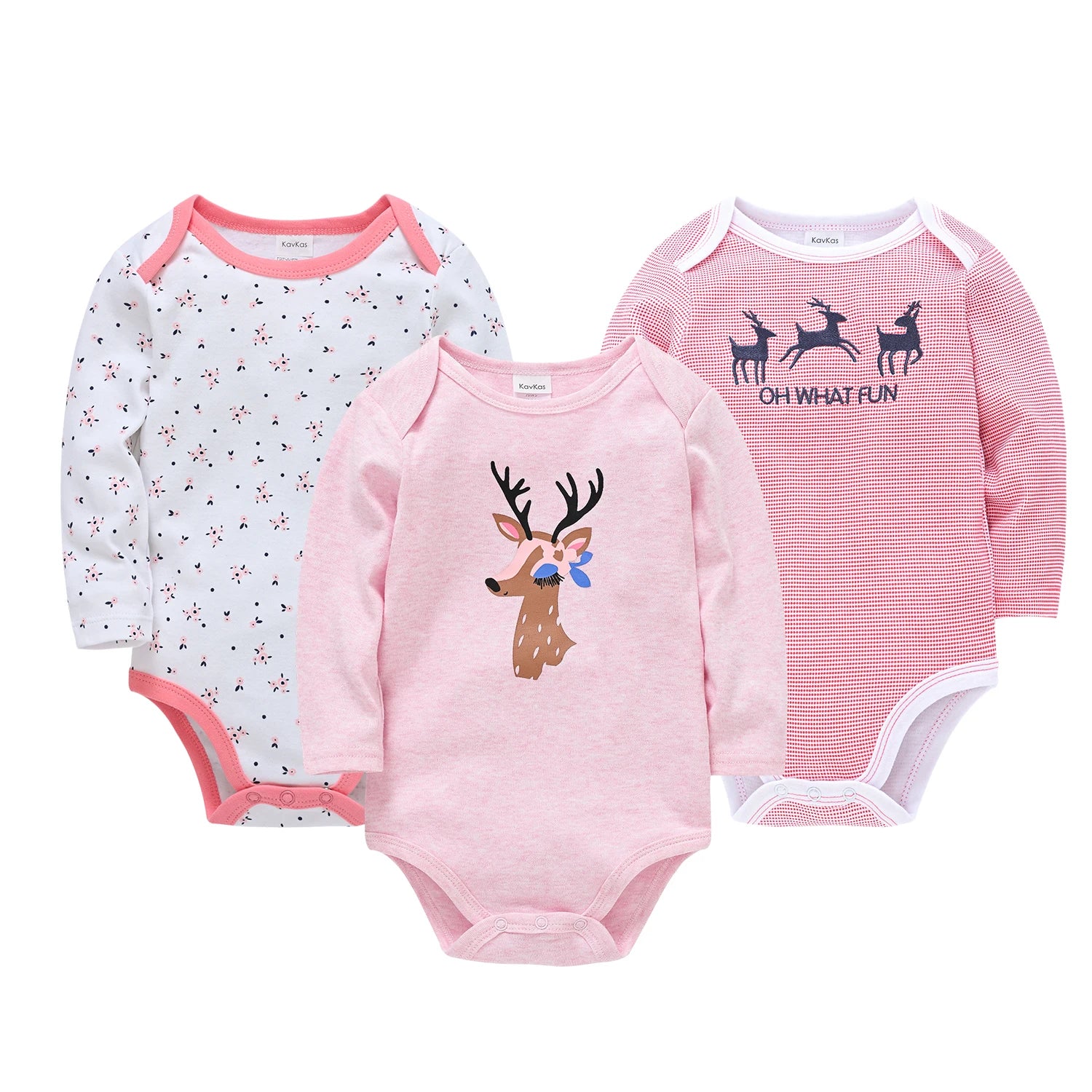 3/6 pcs a set Kavkas Fashion Baby Boys Clothes Set  Cotton Soft Long Sleeve Autumn Boy Girls Bodysuit Newborn Toddler Body bebe