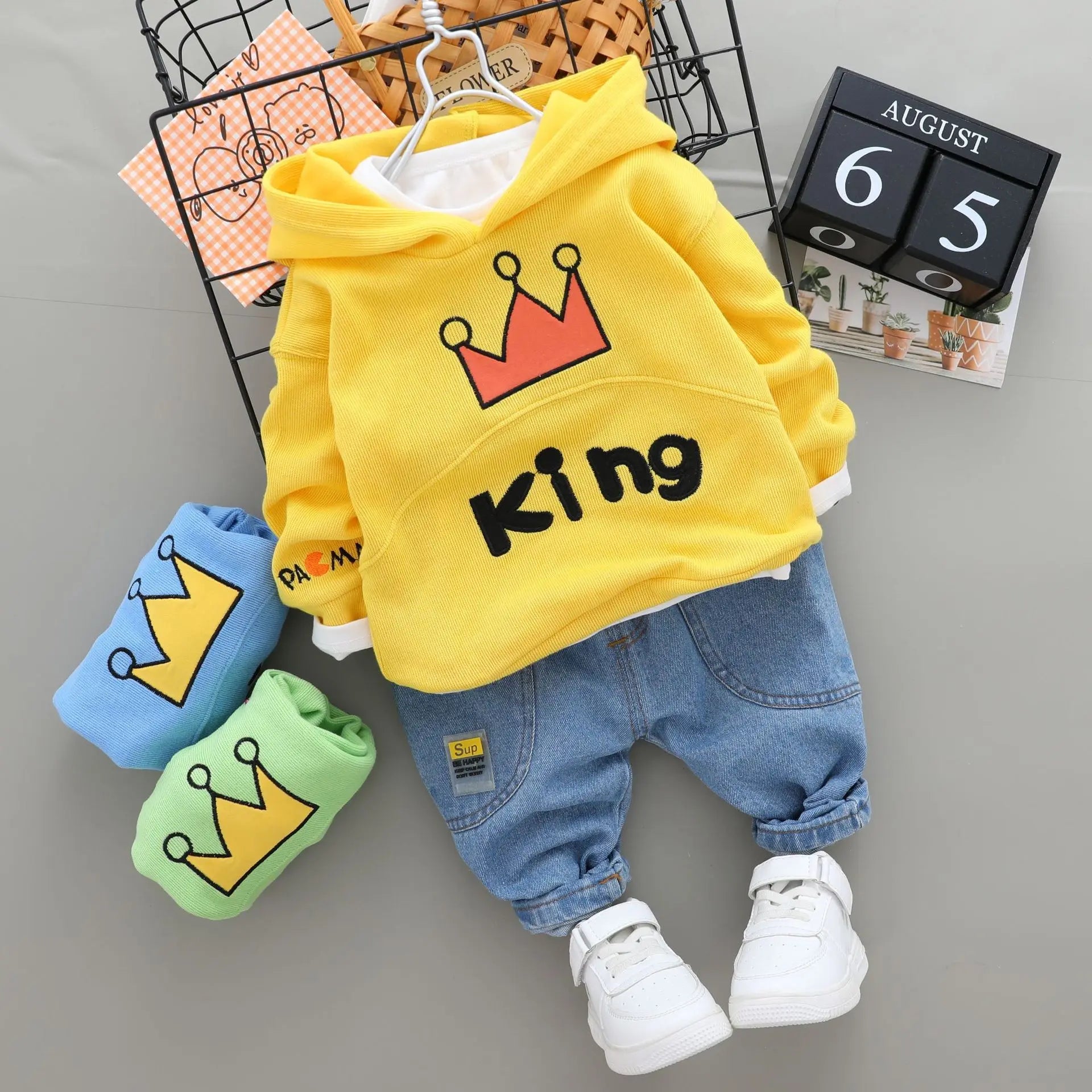 Baby Boys Clothes Sets Autumn Spring Infant Tracksuits Toddler Cotton denim set Outfits for Newborn Boys Clothes Suits