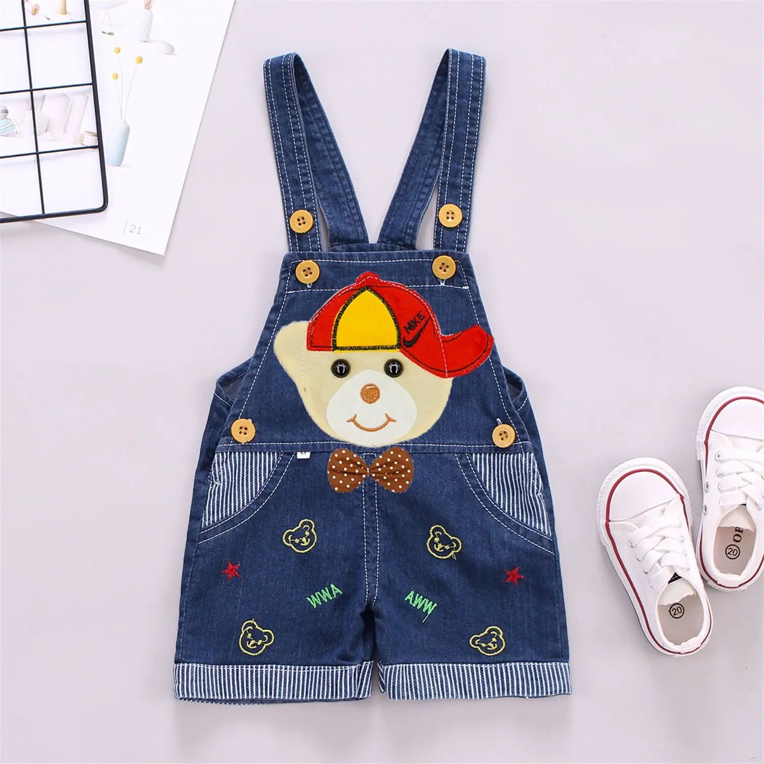 Baby jeans, ages 0-2, jumpsuit, shoulder strap, jumpsuit shorts, denim shorts, suspender pants, shoulder strap shorts