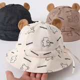 New Korean Cute Baby Bucket Hat Outdoor Sun Hat Kids Adjustable Fisherman Basin Hat Boys Girls Outdoor Sun Caps Child Panama Cap