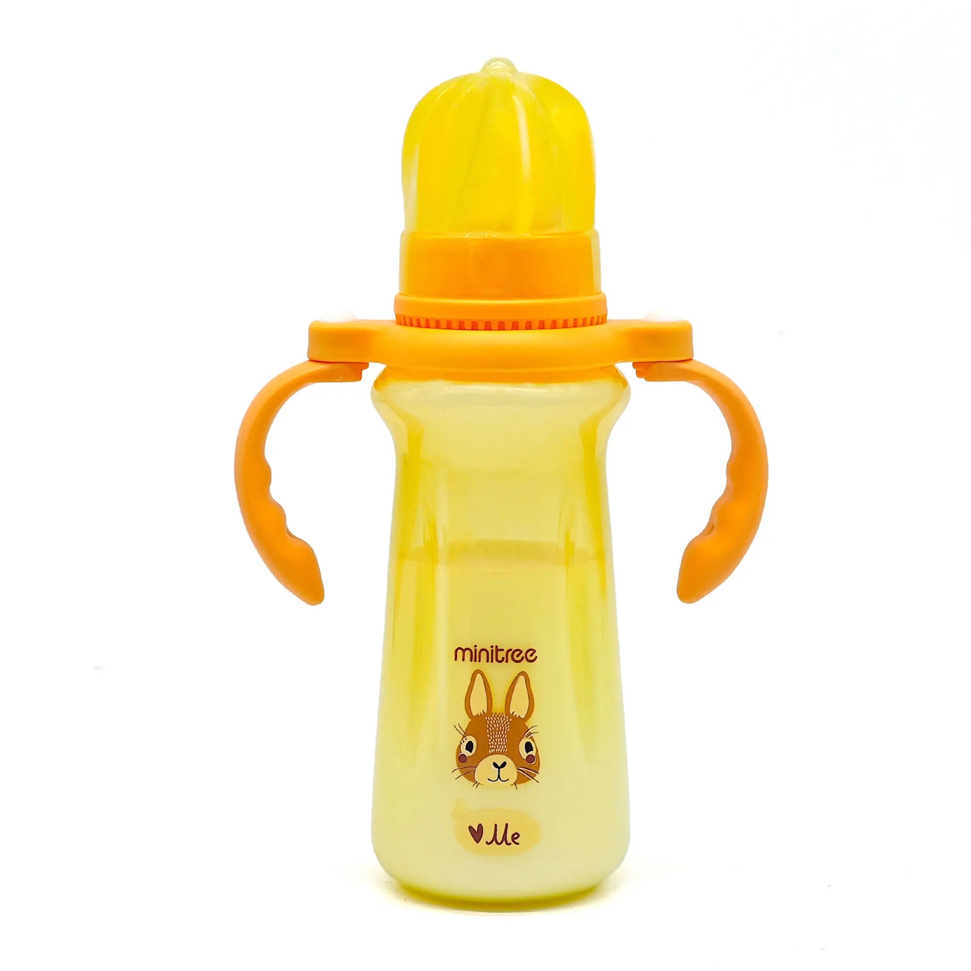 240ml Large Capacity Baby Crown Bottle Crystal Clear 6-36 Months Baby Bottle Silicone Nipple Breastmilk-Like Design Newborn Gift