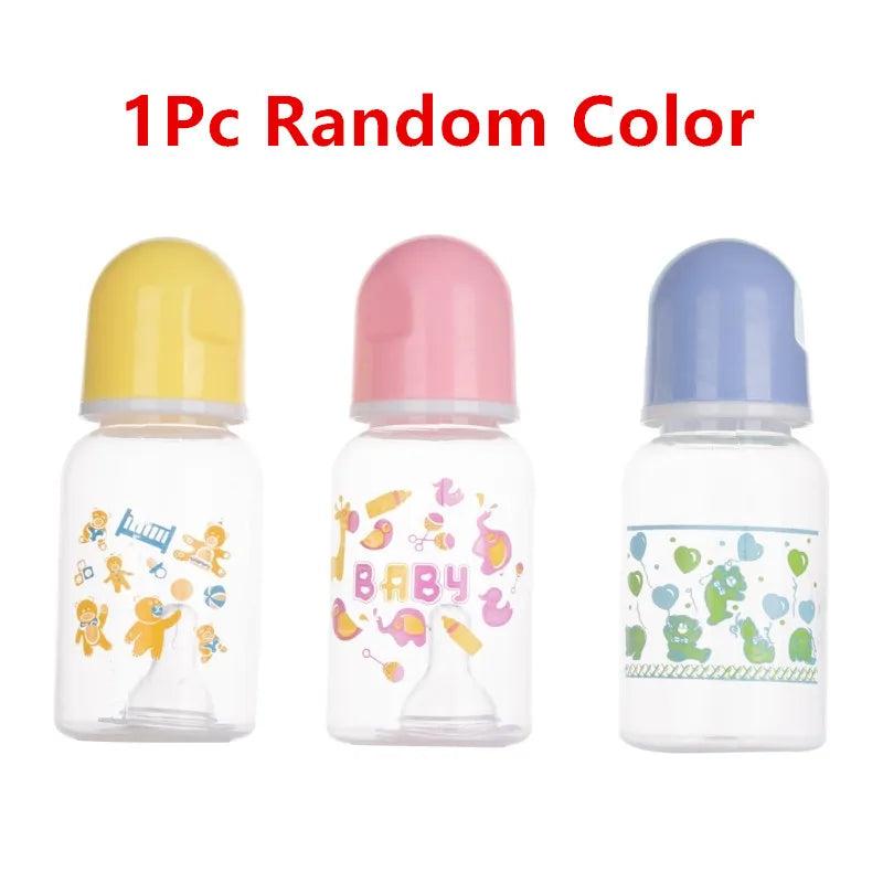 Portable Feeding Nursing Bottle BPA Free Safe Infant Nursing Nipple Care Feeder Fruit Juice Milk Bottles PP- Plastics