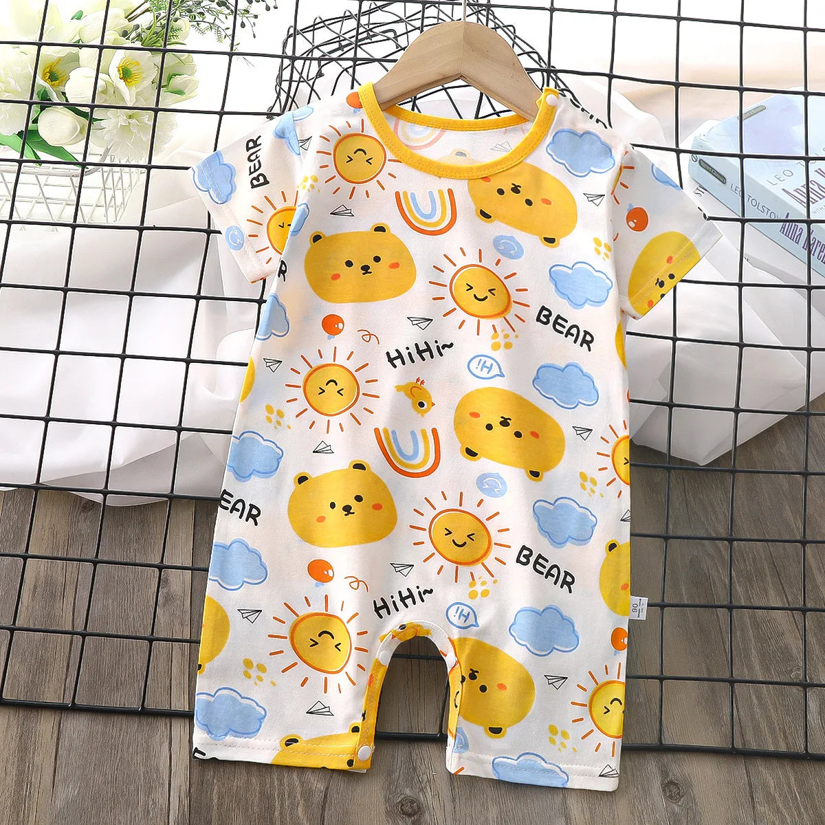 Summer Baby Jumpsuit Romper Clothing Boys Girls Clothes Children's Short-Sleeved Newborn One-piece Romper Children Clothing