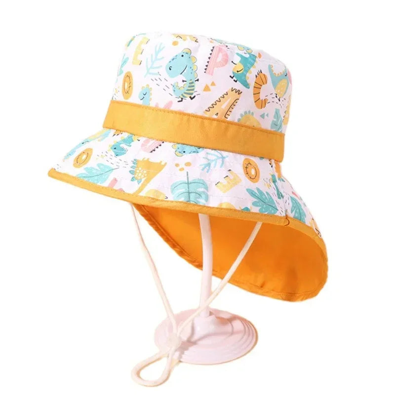 New 2022 Spring Summer Cotton Baby Sun Hat for Girls Boys Baby Bucket Hat Outdoor Children Fisherman Hat UV Protection Beach