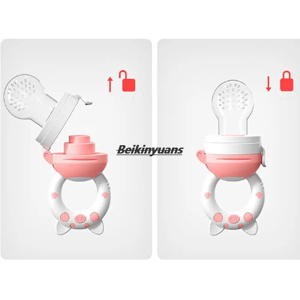 Baby Nipple bottle bite teeth toddler fruits vegetables bag tools baby nipple pacifier buckle enjoyed artifact newborn pacifier