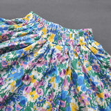 Baby Girls Flower Culottes Summer Sweet Fashionable Children's Floral Wide-Leg Hot Pants Kids Girls Mini Shorts