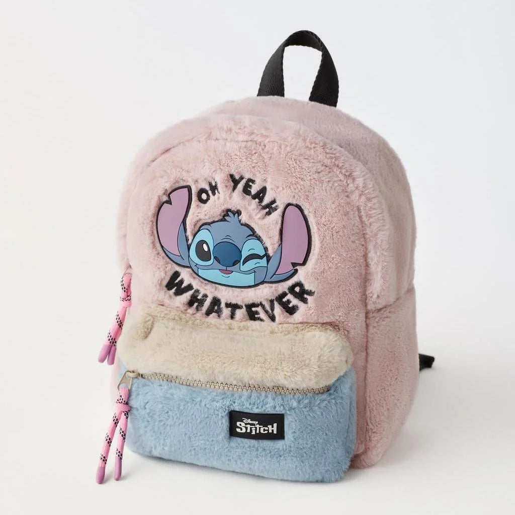 Disney cartoon Stitch New Kids Backpack Mini Schoolbag Girls and Boys Cute Shoulder Bag