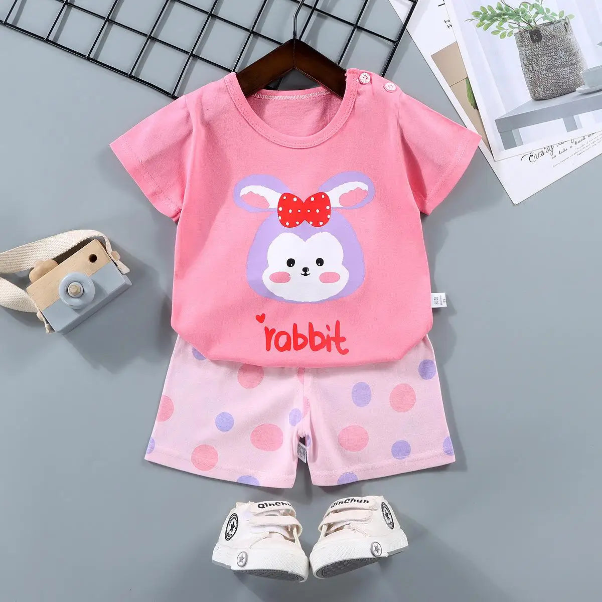 Baby Sets Children Set Girls Boy Shorts Clothes Cartoon Print Outfits For Kids Child Toddler T-shirt +pants Boys Clothes New