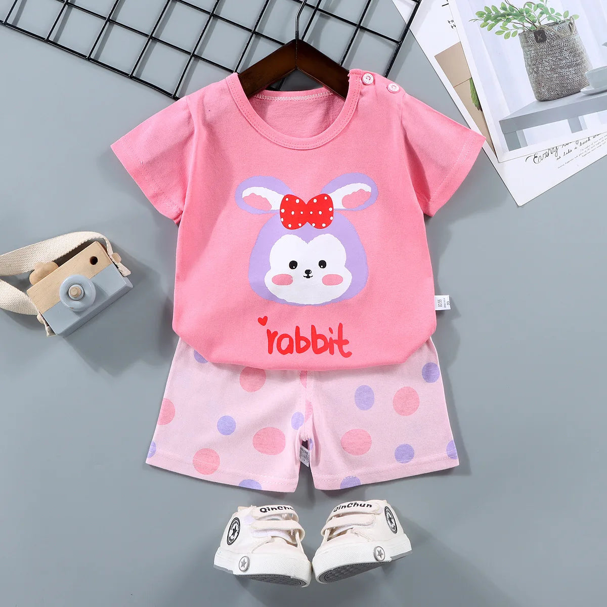 Baby Sets Children Set Girls Boy Shorts Clothes Cartoon Print Outfits For Kids Child Toddler T-shirt +pants Boys Clothes New