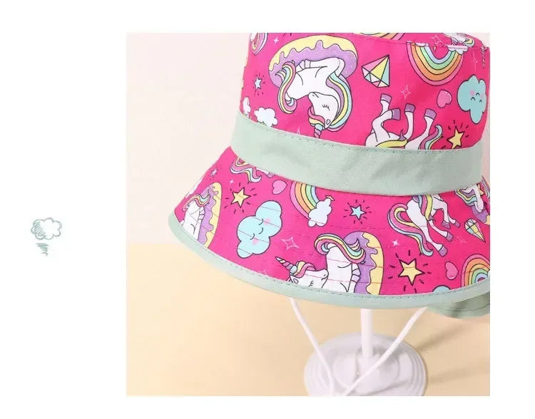 New 2022 Spring Summer Cotton Baby Sun Hat for Girls Boys Baby Bucket Hat Outdoor Children Fisherman Hat UV Protection Beach